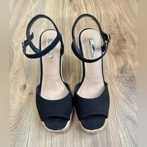 Primark Emma Espadrille Wedge Sandal Size 7 EUC